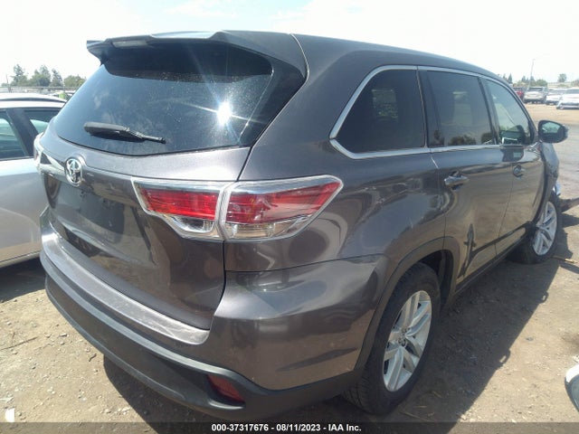 Toyota Highlander Le 2016 5TDZKRFH4GS154608 Image 4