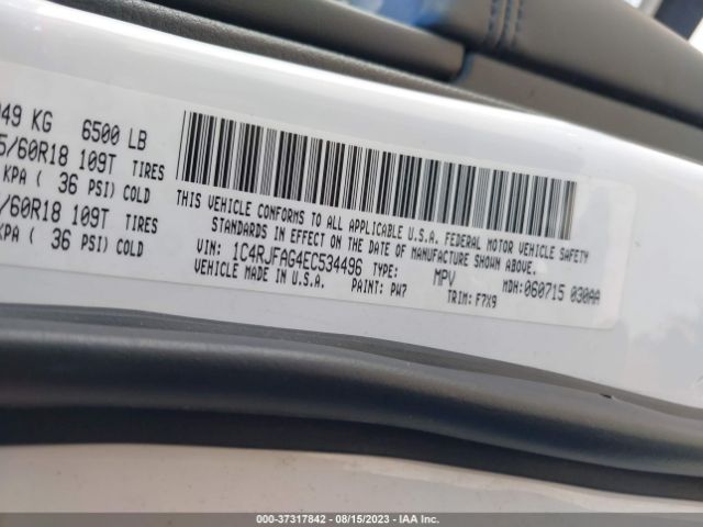 1C4RJFAG4EC534496 Jeep Grand Cherokee Laredo