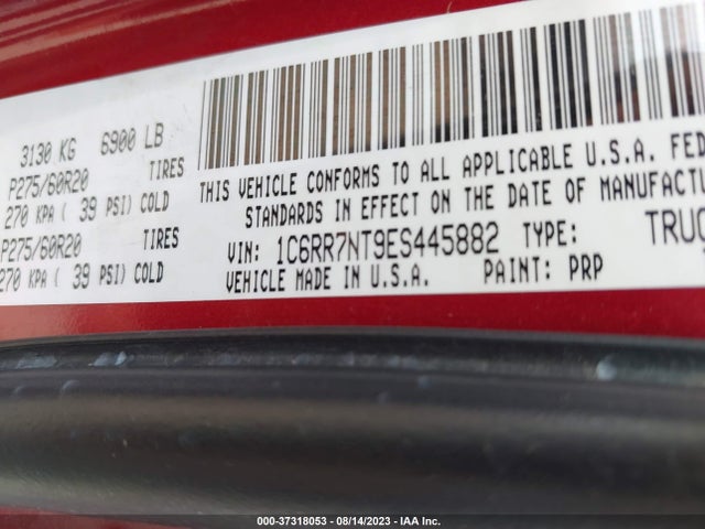 1C6RR7NT9ES445882 RAM 1500 Laramie