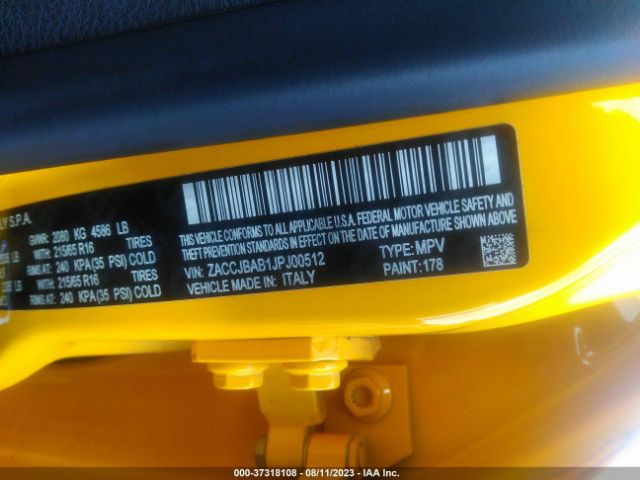 ZACCJBAB1JPJ00512 Jeep Renegade Sport