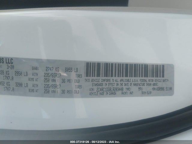 Chrysler Voyager Lxi 2020 2C4RC1DG8LR203448 Image 9