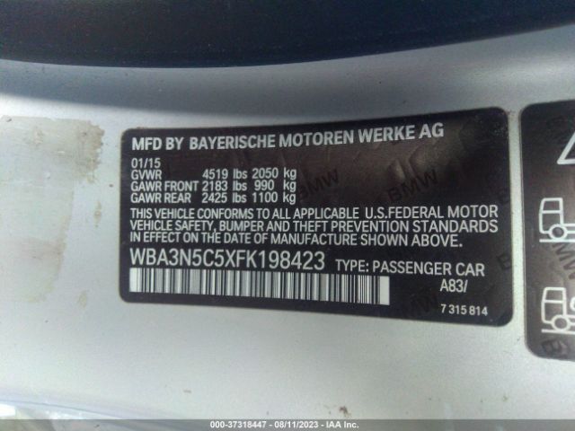 WBA3N5C5XFK198423 BMW 4 Series 428i Xdrive