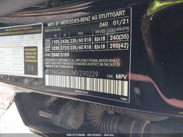W1N0G8EB2MV290229 Mercedes-Benz Glc Glc 300