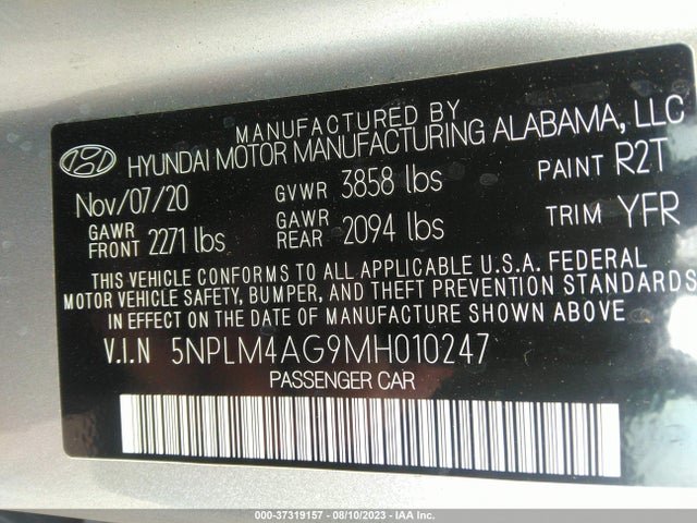 Hyundai ELANTRA SEL 2021 5NPLM4AG9MH010247 Image 15