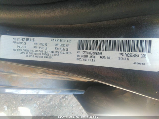 Chrysler 200 Limited 2015 1C3CCCAB8FN695205 Image 9