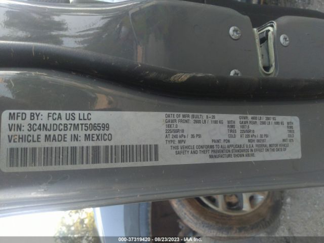 3C4NJDCB7MT506599 Jeep Compass Limited