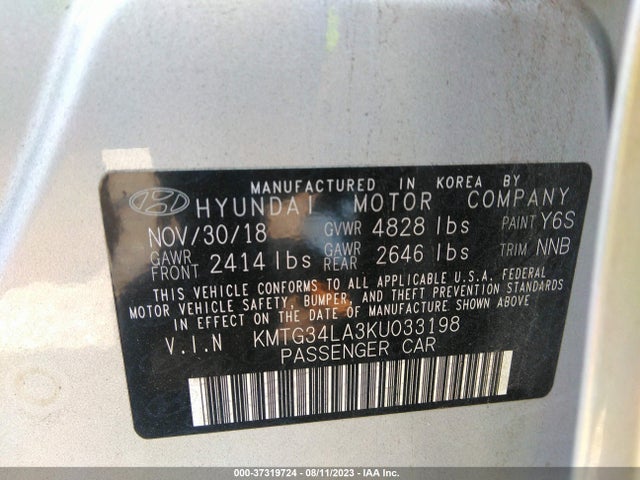 Genesis G70 2.0t Advanced 2019 KMTG34LA3KU033198 Image 9