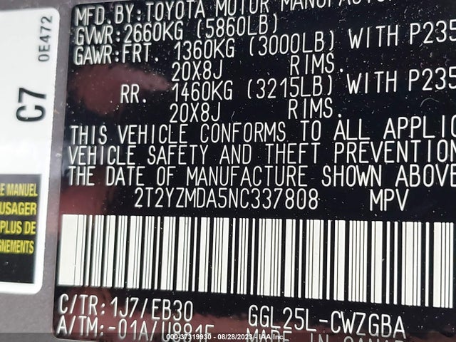 2T2YZMDA5NC337808 Lexus Rx 350 F Sport Handling