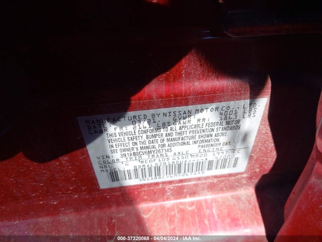 Nissan Sentra Sv Xtronic Cvt 2021 3N1AB8CV6MY267145 Image 9