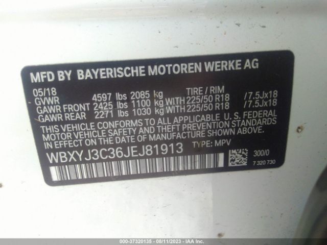 WBXYJ3C36JEJ81913 BMW X2 Sdrive28i