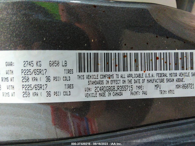 Dodge Grand Caravan Se 2018 2C4RDGBG8JR355715 Image 9