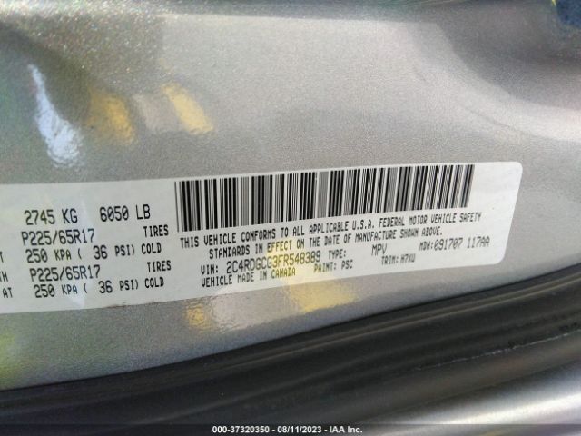 2C4RDGCG3FR548389 Dodge Grand Caravan Sxt