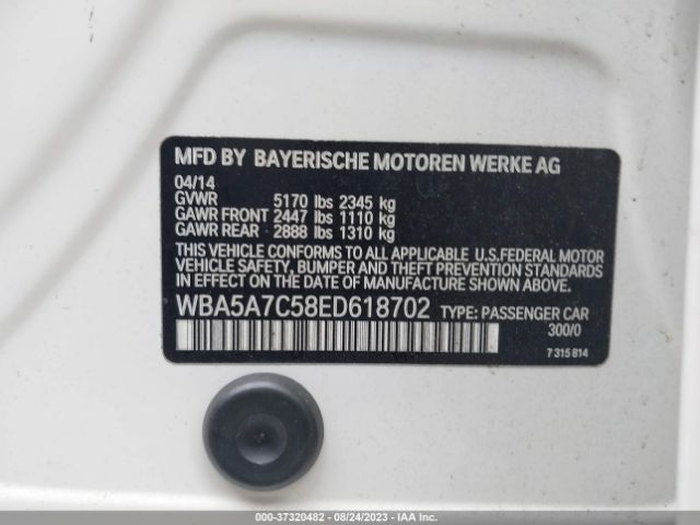 WBA5A7C58ED618702 BMW 5 Series 528i Xdrive