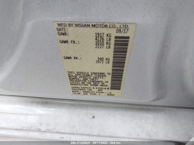 1N4AL3APXJC110648 Nissan Altima 2.5 Sr