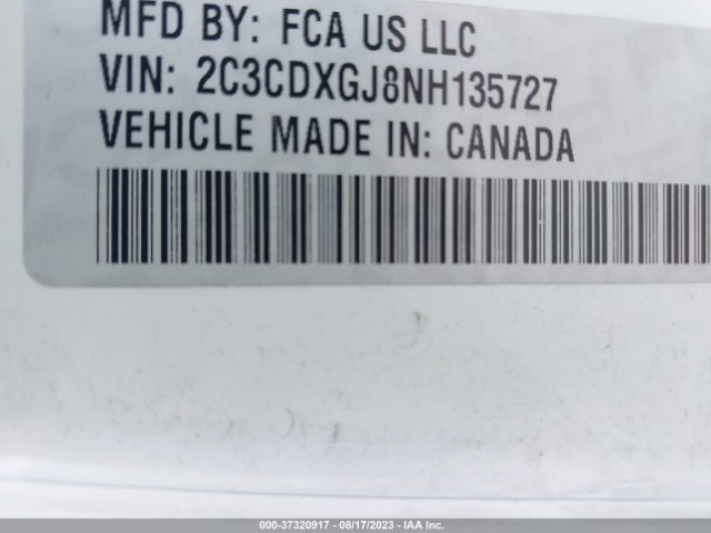 2C3CDXGJ8NH135727 Dodge Charger Scat Pack Widebody