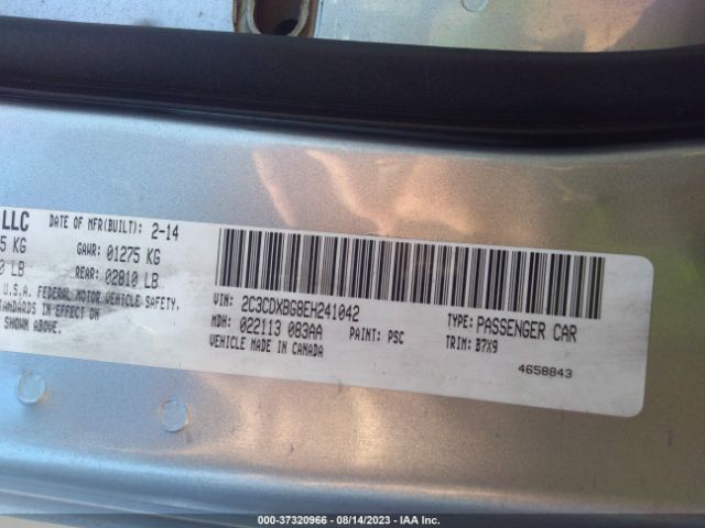 2C3CDXBG8EH241042 Dodge Charger Se