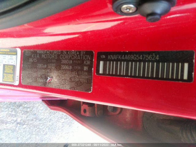 KNAFK4A69G5475624 KIA FORTE LX