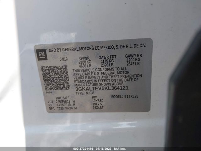 3GKALTEV5KL364121 GMC Terrain Sle