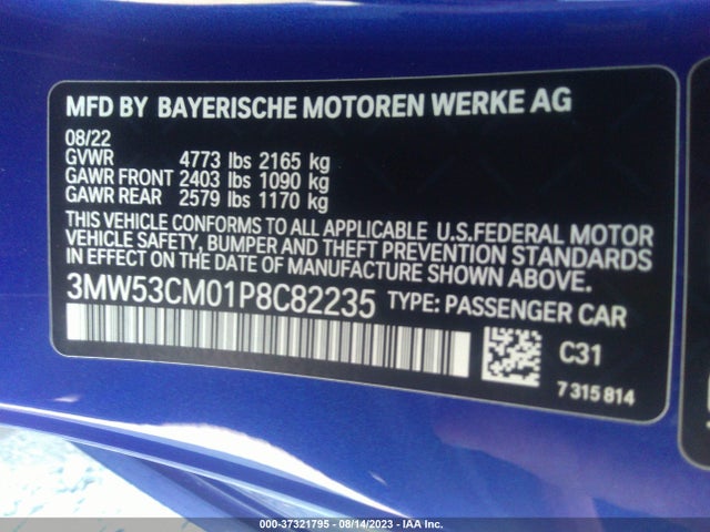 BMW 2 Series M240i Xdrive 2023 аукцион фото