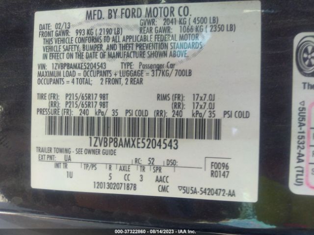1ZVBP8AMXE5204543 Ford Mustang V6