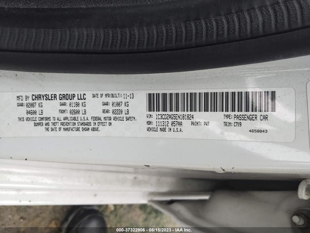 Dodge AVENGER SE 2014 1C3CDZAG5EN181824 Image 9