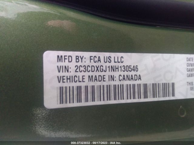 2C3CDXGJ1NH130546 Dodge Charger Scat Pack