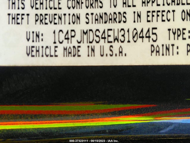 1C4PJMDS4EW310445 Jeep Cherokee Limited