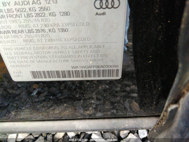 WA1WGAFP8EA070096 Audi Q5 Prestige