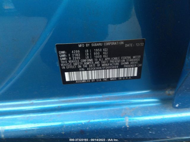 4S3GKAV61P3603009 Subaru Impreza Premium