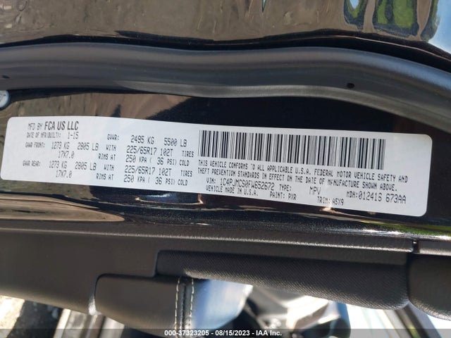 Jeep Cherokee Latitude 2015 1C4PJMCS0FW652672 Image 9