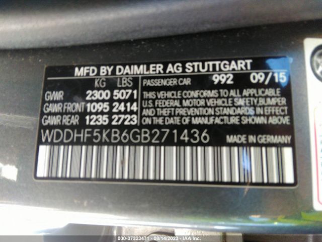 WDDHF5KB6GB271436 Mercedes-Benz E-class E 350