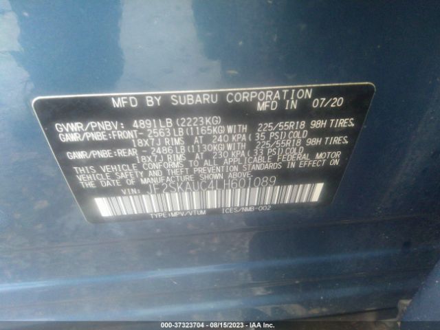 JF2SKAUC4LH601089 Subaru Forester Limited