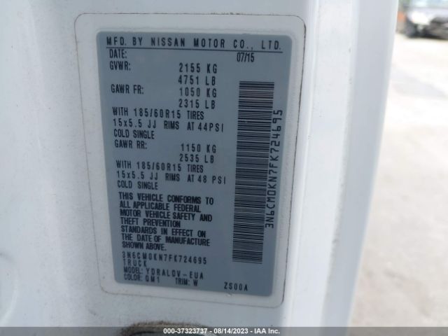3N6CM0KN7FK724695 Nissan Nv200 S