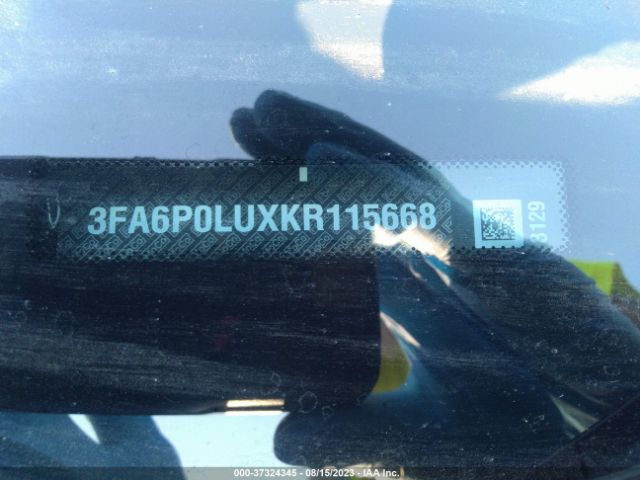 3FA6P0LUXKR115668 Ford Fusion Hybrid Se