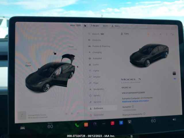 5YJ3E1EAXKF323806 Tesla Model 3 Range