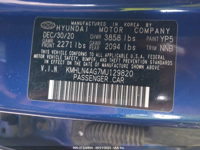 Hyundai ELANTRA SEL 2021 KMHLN4AG7MU129820 Image 16