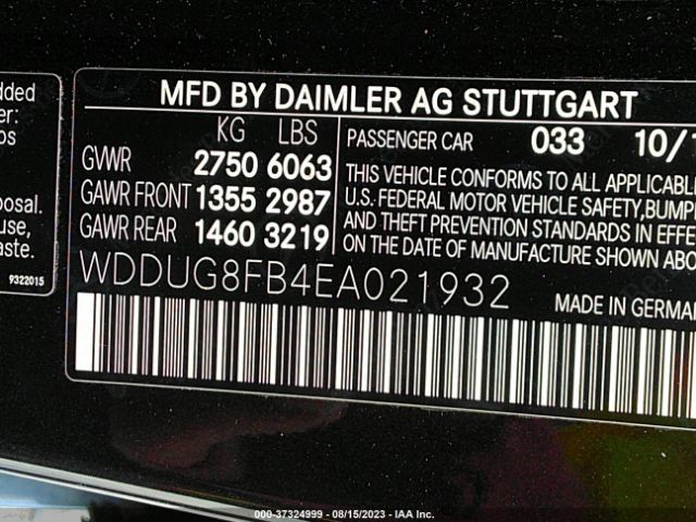 WDDUG8FB4EA021932 Mercedes-Benz S-class S 550