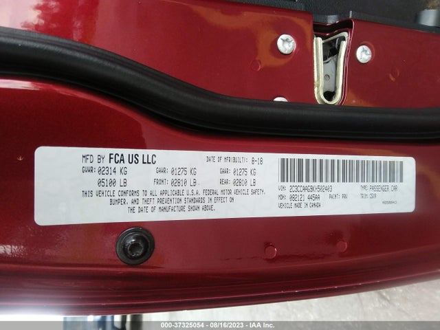 2C3CCAAG9KH502403 Chrysler 300 Touring