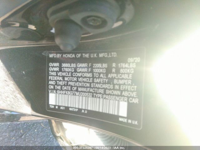 Honda Civic Type R Touring 2021 SHHFK8G77MU200532 Image 15