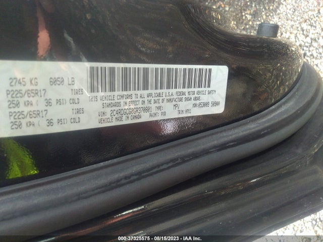Dodge Grand Caravan Sxt 2016 2C4RDGCG0GR370801 Image 9
