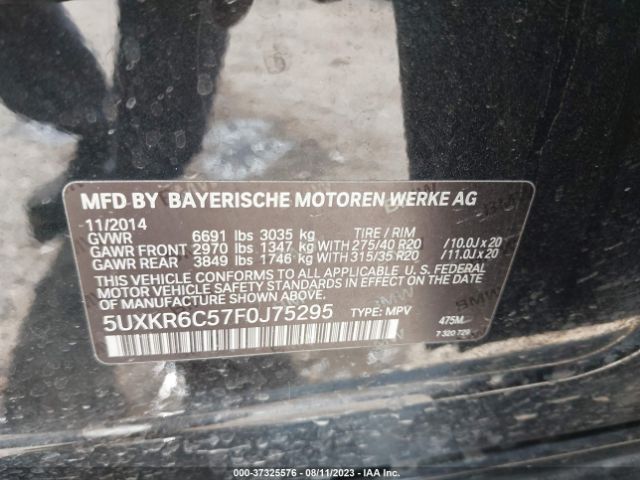 5UXKR6C57F0J75295 BMW X5 Xdrive50i
