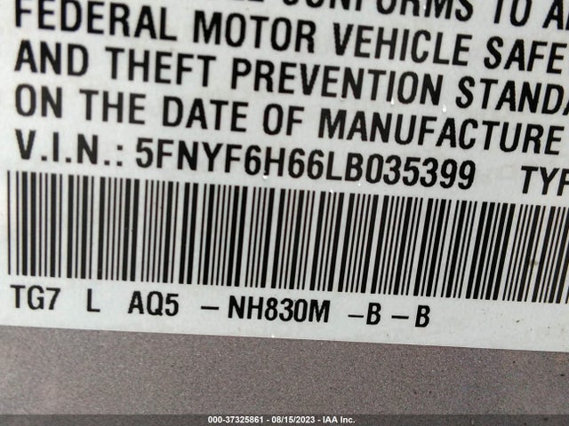 Honda Pilot Touring 7-passenger 2020 5FNYF6H66LB035399 Image 15