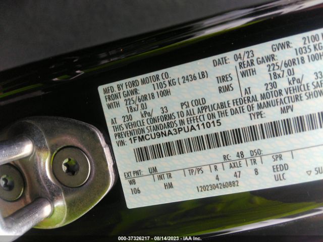 1FMCU9NA3PUA11015 Ford Escape St-line Select