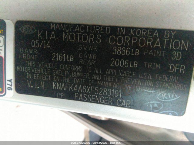 KNAFK4A6XF5283191 KIA FORTE LX
