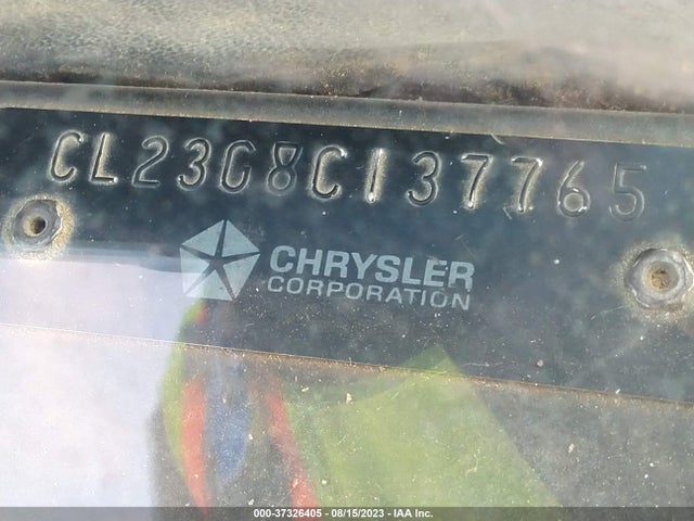 1968 CHRYSLER NEWPORT VIN: CL23C8C137765