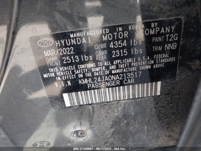 Hyundai SONATA SE 2022 KMHL24JA0NA213517 Image 15