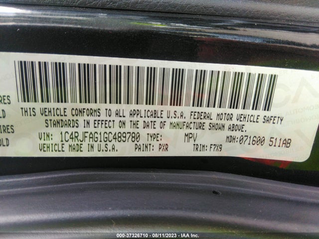 Jeep Grand Cherokee Laredo 2016 1C4RJFAG1GC489780 Image 9