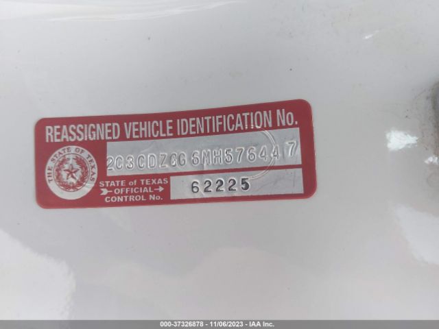2C3CDZGG6MH576447 Dodge Challenger Sxt
