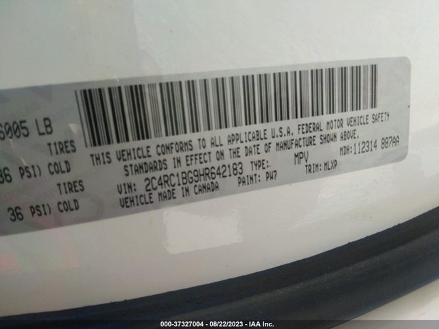 2C4RC1BG9HR642183 Chrysler Pacifica Touring-l