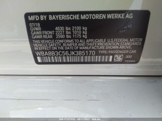 WBA8B3C56JK385170 BMW 3 Series 340i